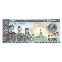 Банкнота Лаос 1000 (тысяча) кип 1998 год. Pick 32AaS. UNC